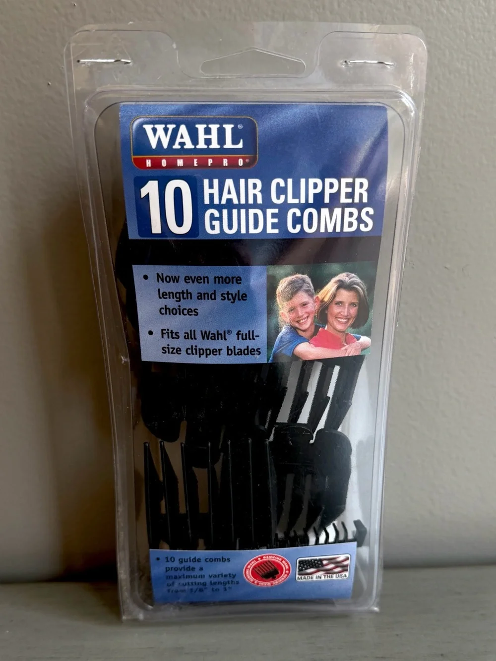 Wahl Hair Clipper Guide Comb Set of 10- 1/8